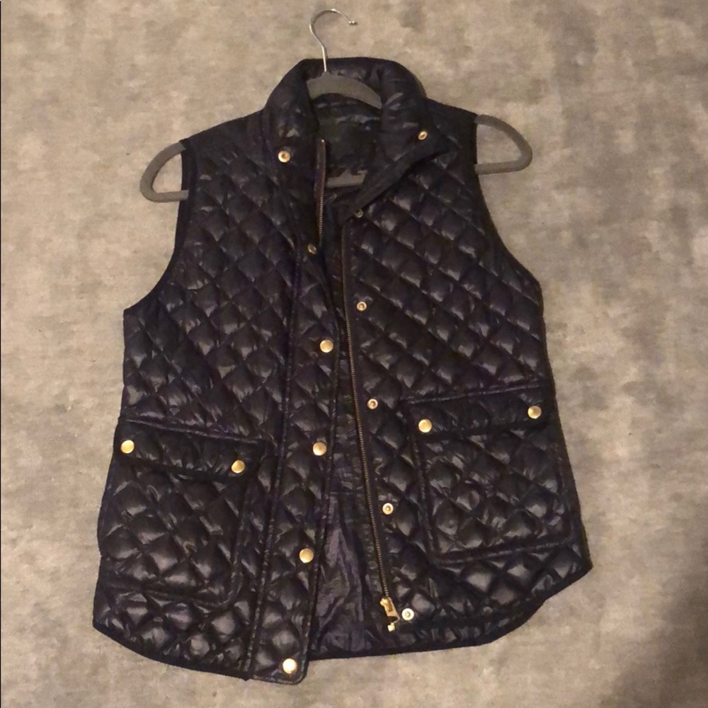 JCREW Navy Vest XS